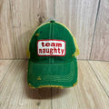 Team Naughty Distressed Trucker Hat
