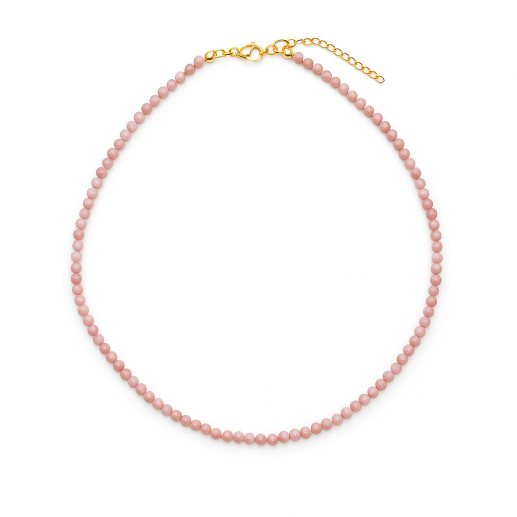 Natural Stone Beads Single Strand Necklace