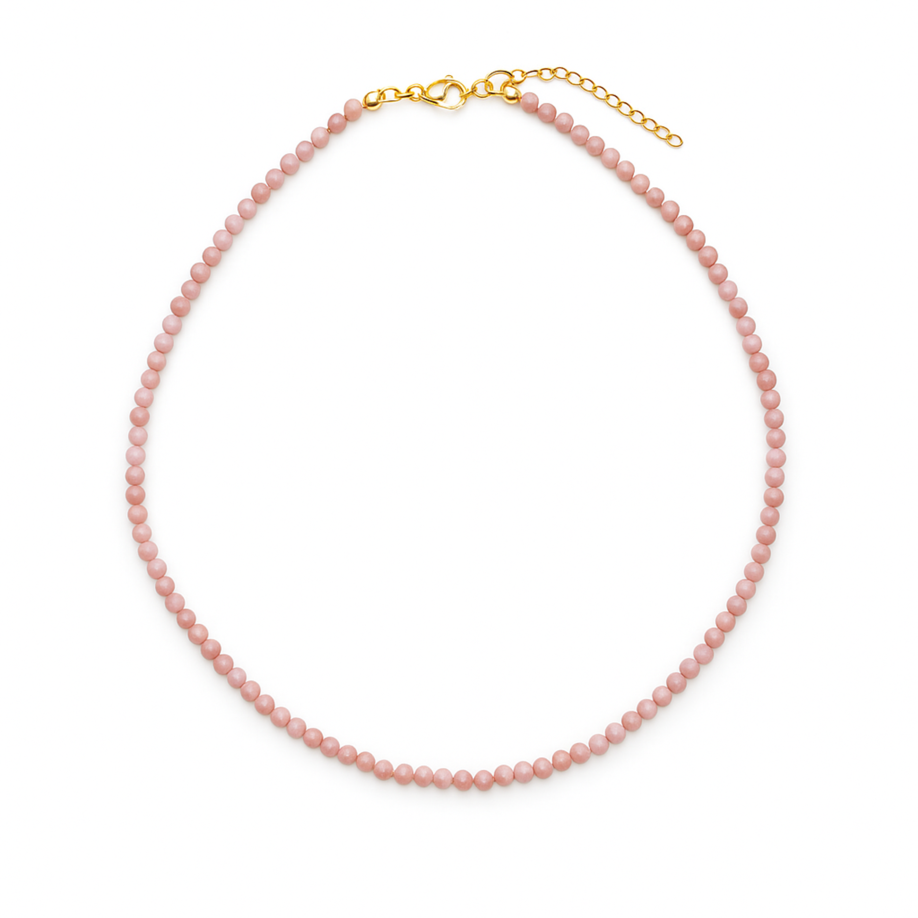 Natural Stone Beads Single Strand Necklace