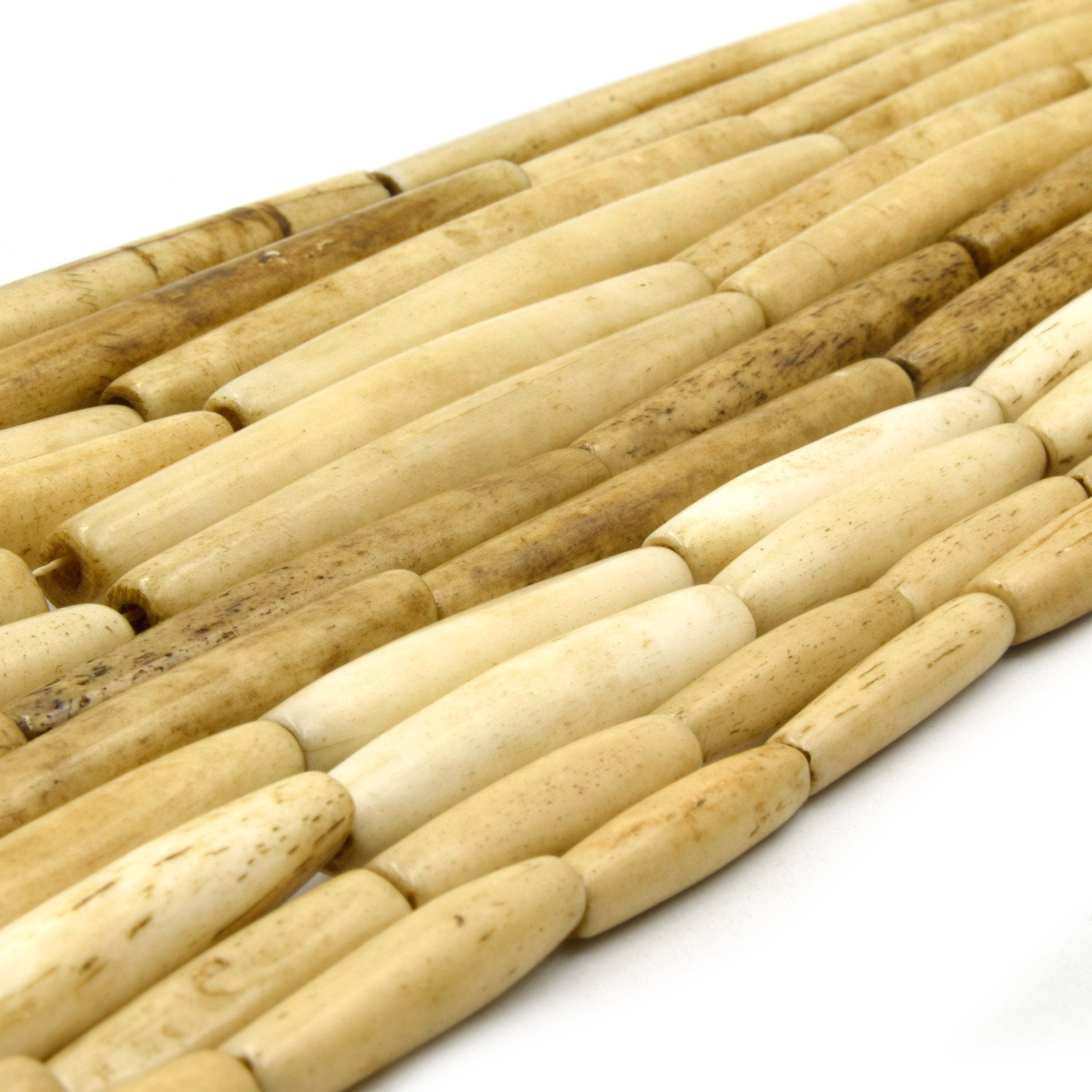 Bone Beads | Ox Bone Tube Beads | Boho Bone Beads