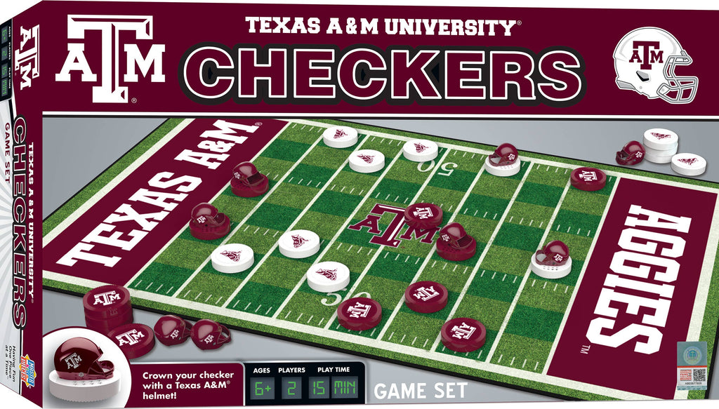 Texas A&M Aggies Checkers Board Game