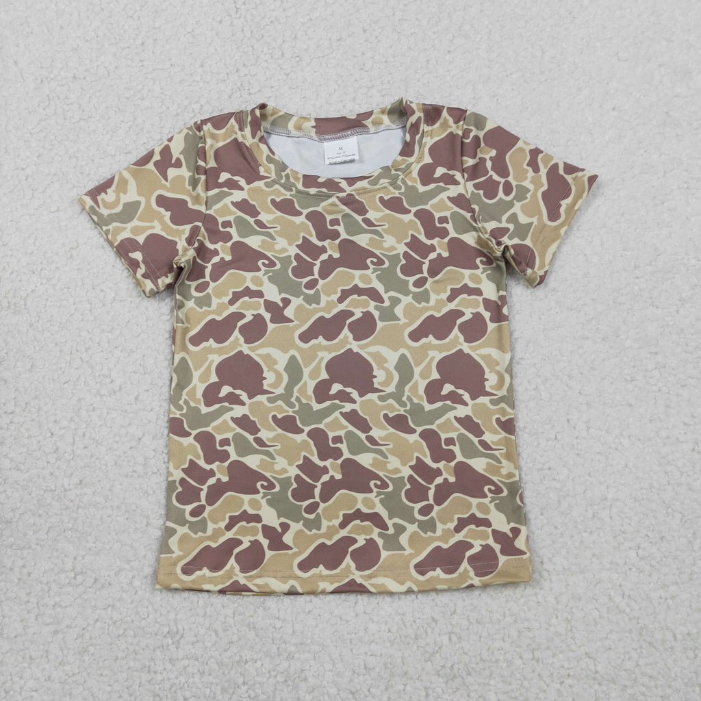 Baby Little Boys Camouflage Short Sleeve Tee Shirts Tops