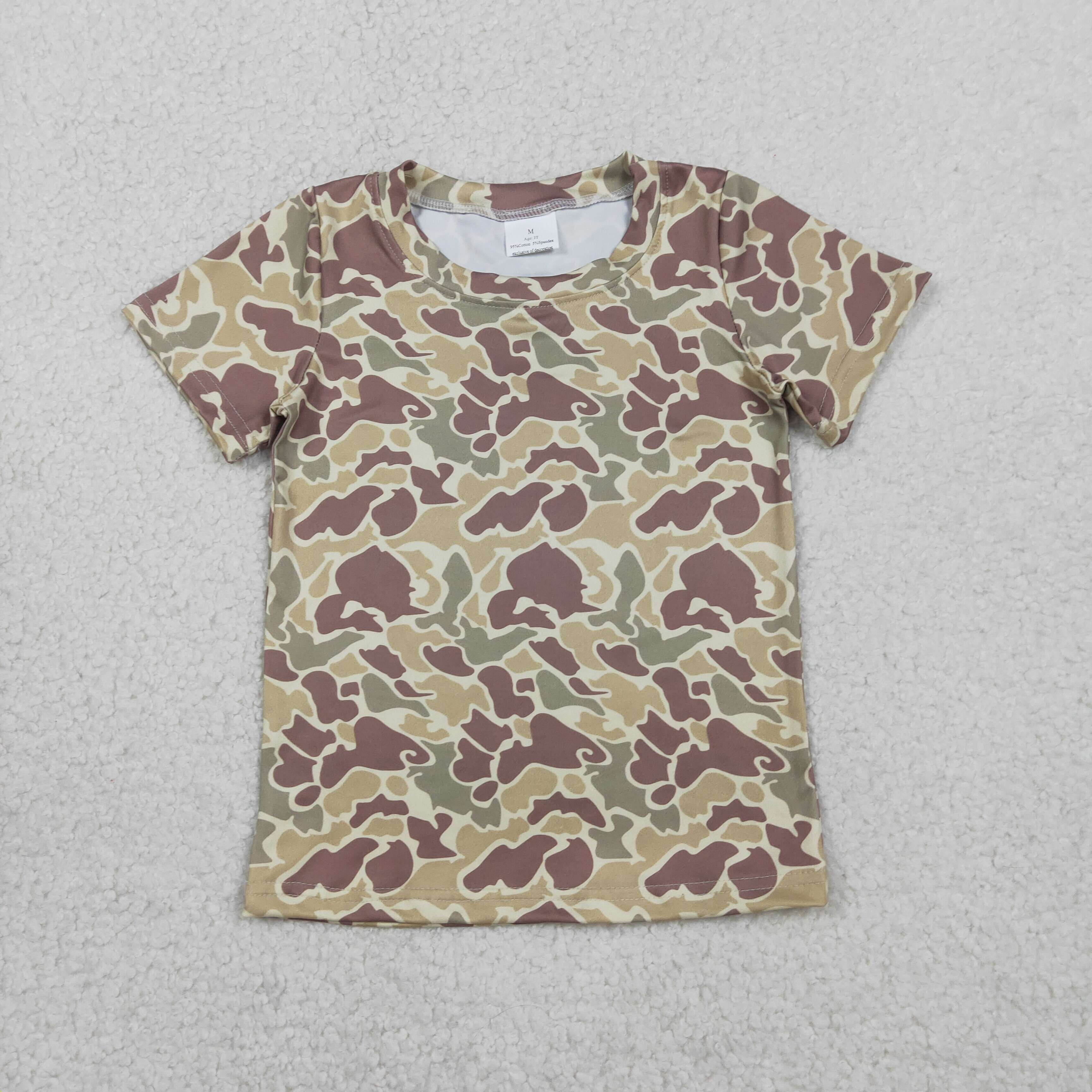 Baby Little Boys Camouflage Short Sleeve Tee Shirts Tops