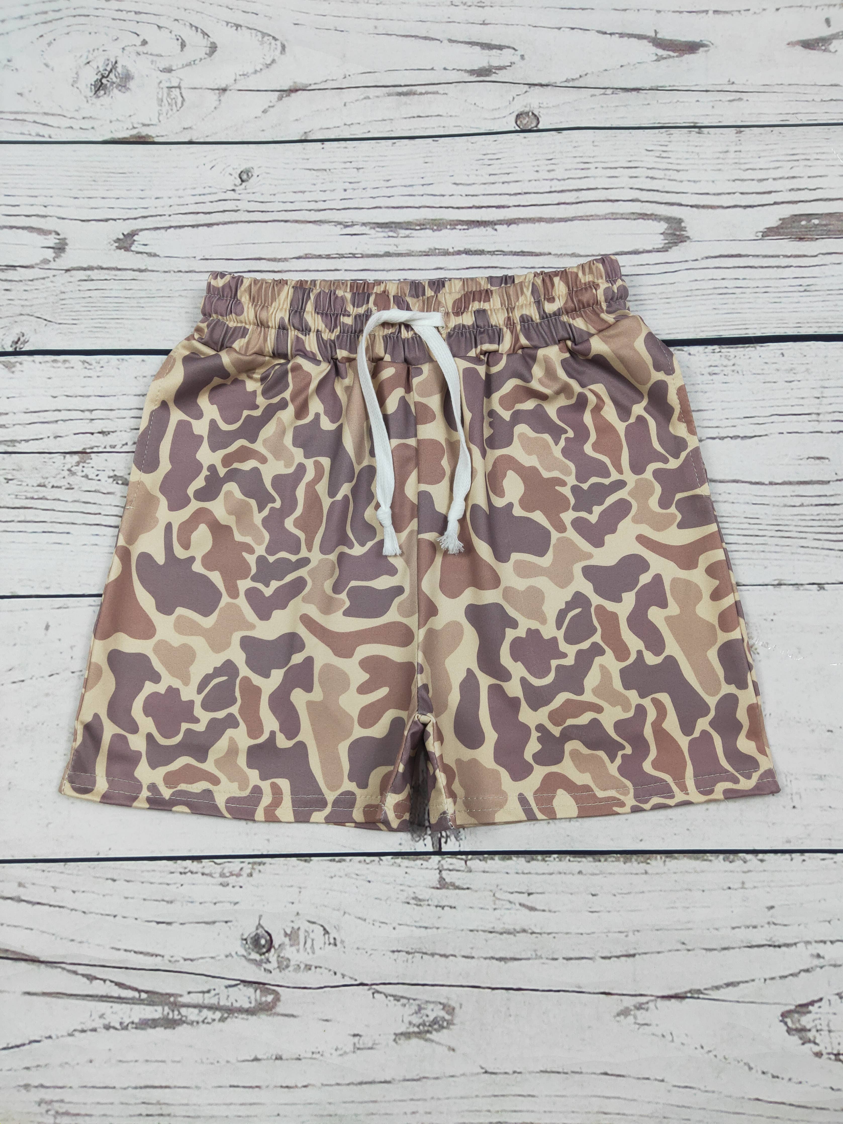 Baby Boys Camouflage Shorts with Pockets
