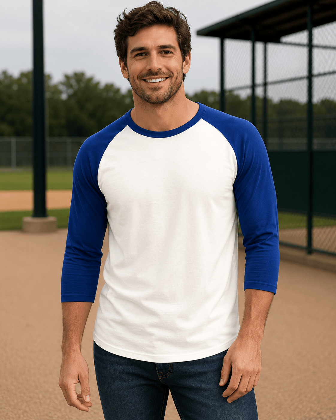 Adult 3/4 Sleeve Raglan Baseball Tee | 35+ Colors