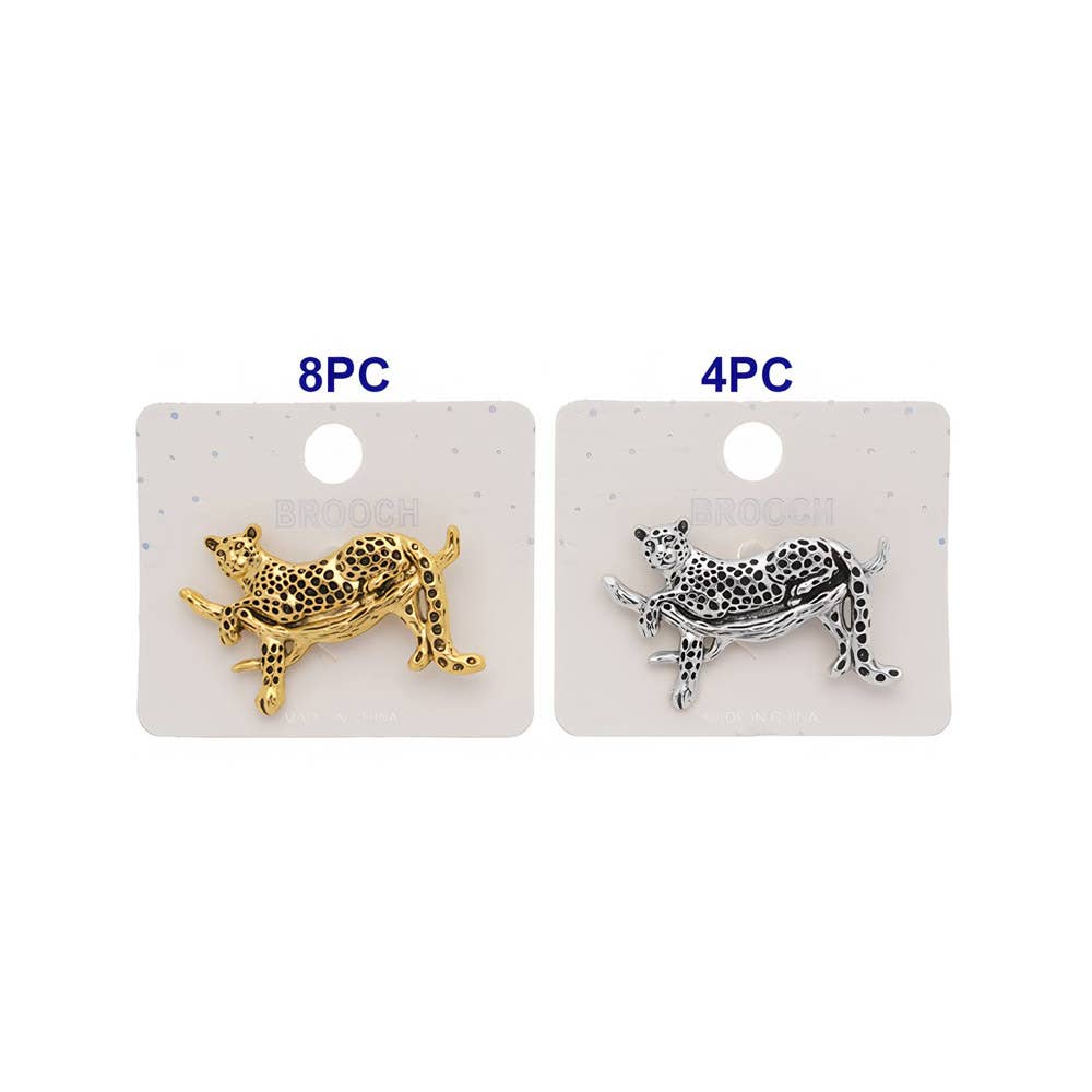 12PCS - Leopard Pin Brooches