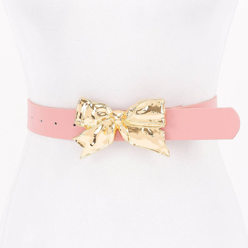 Metal Ribbon Buckle Belt