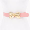 Metal Ribbon Buckle Belt