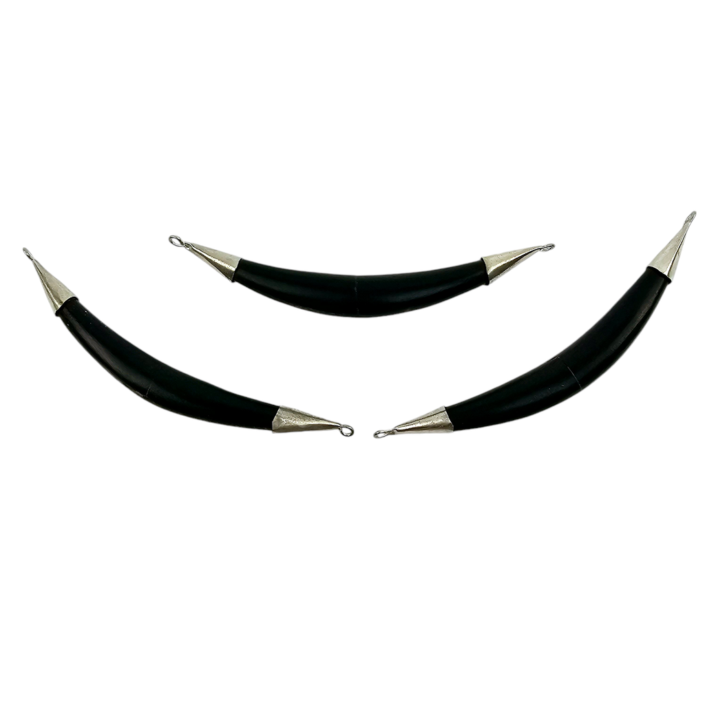 Bone Sideways 6 inch Pendant - You Choose Color and Finish