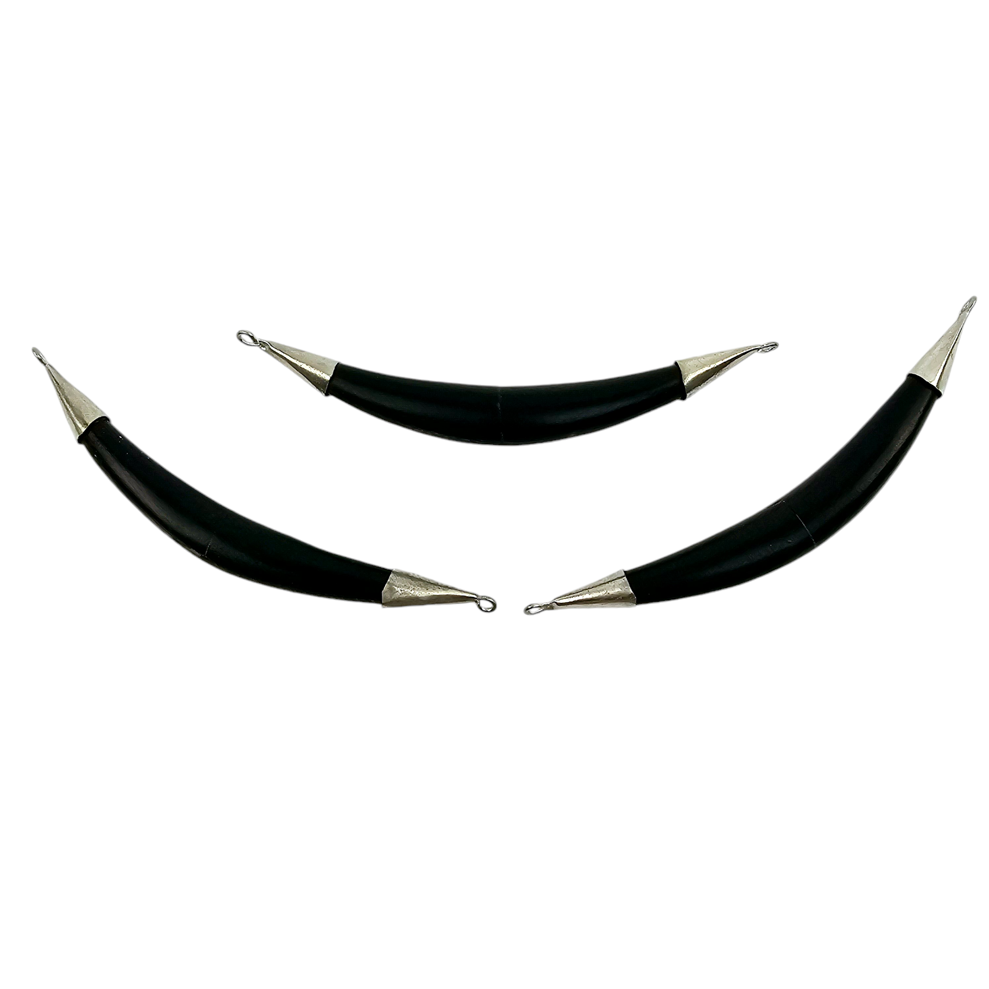 Bone Sideways 6 inch Pendant - You Choose Color and Finish
