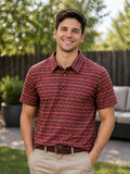 Men's Western Knit Polo with Snaps.MP-204