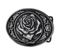 Western Cowgirl Rose Belt Buckle 1461