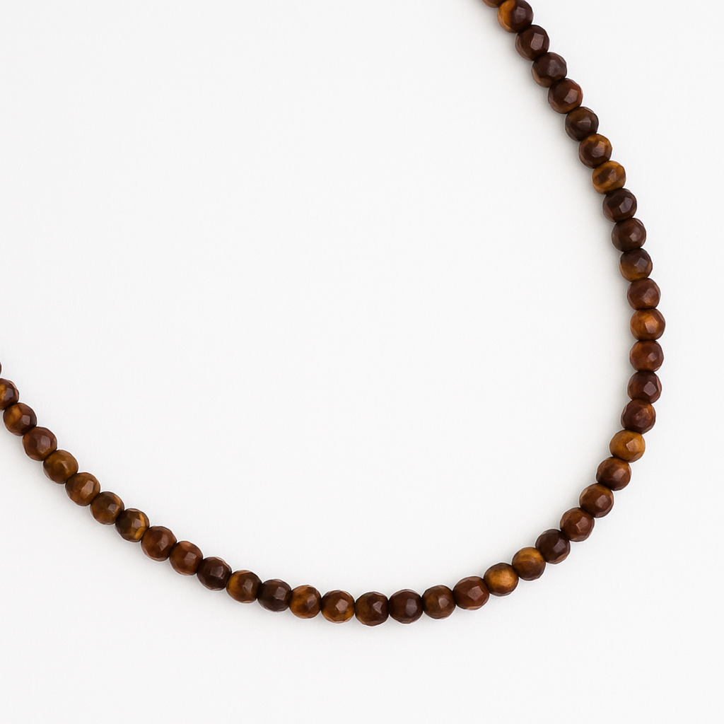 Natural Stone Beads Single Strand Necklace