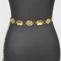 Western Style Metal Chain Belt