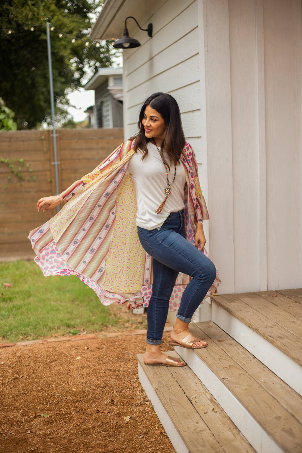 Mimosa Mornings Multi-Panel Duster - Jeweled Serape