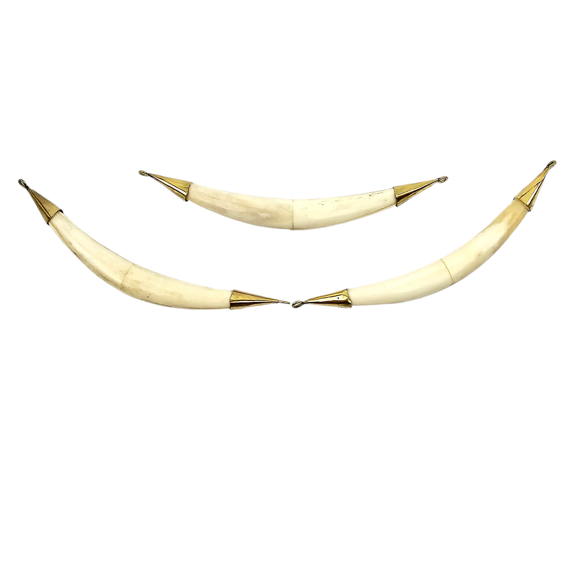 Bone Sideways 6 inch Pendant - You Choose Color and Finish