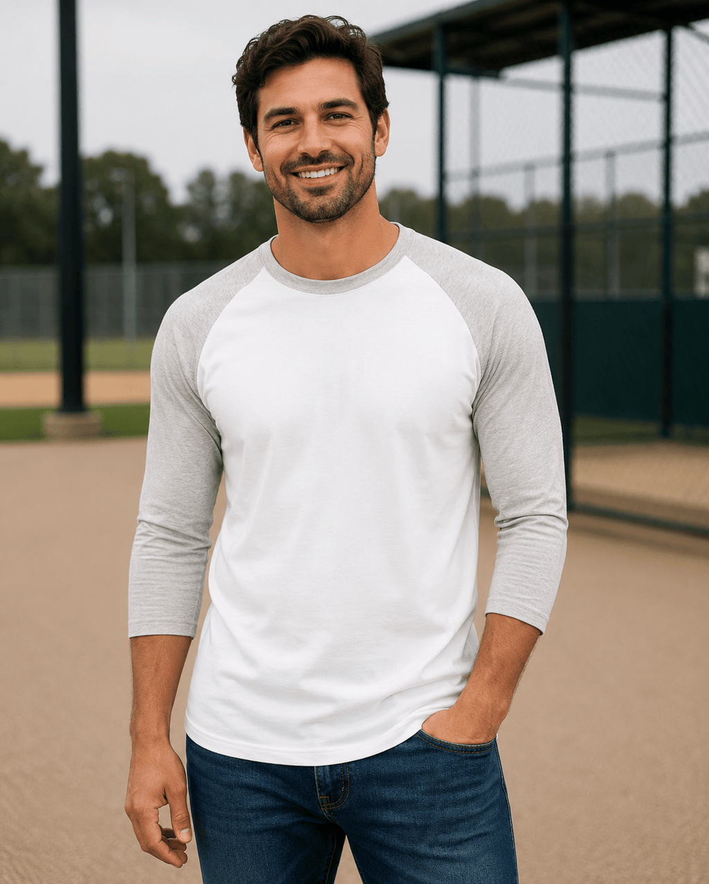 Adult 3/4 Sleeve Raglan Baseball Tee | 35+ Colors