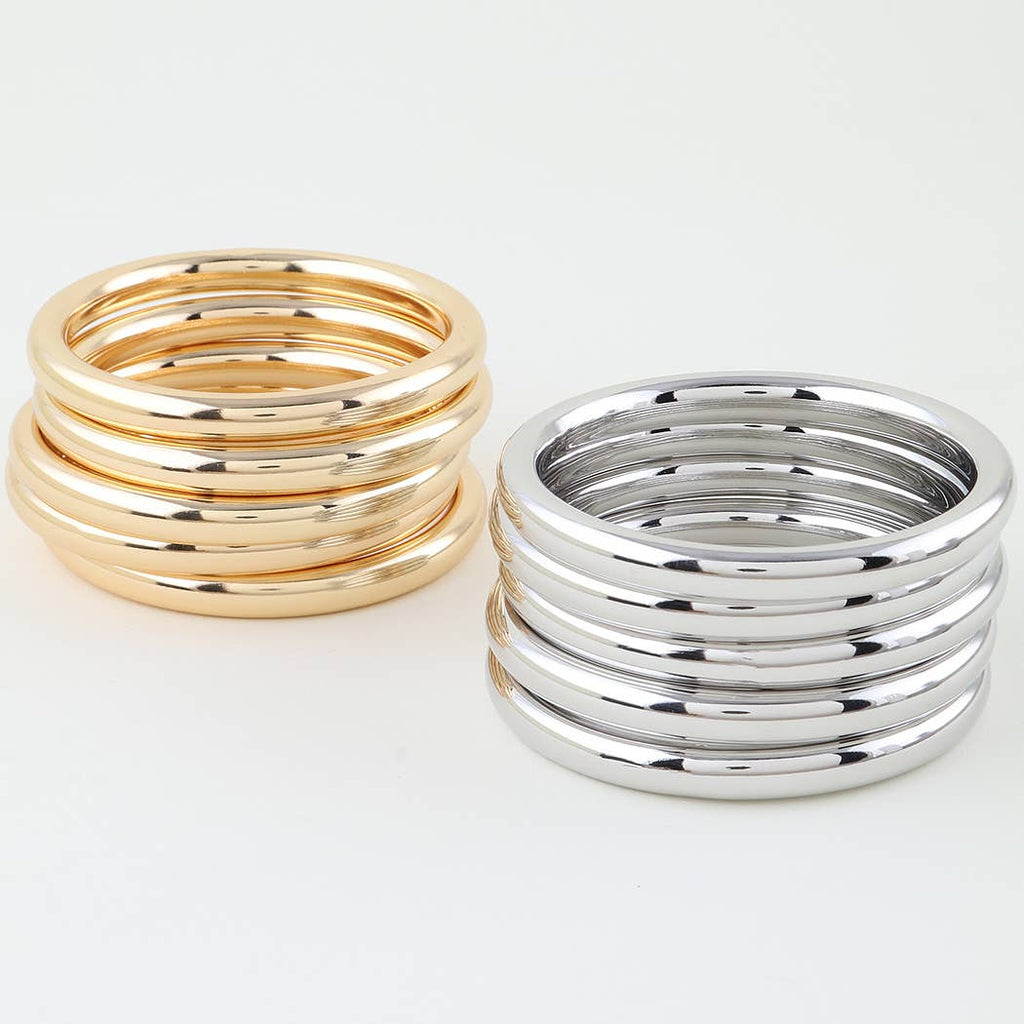 Multi Shiny Bangle Bracelet
