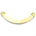 Curved Crescent Pendant | Ox Bone Flat Edged Focal Pendant | Horn Pendant