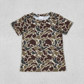 Baby Boys Southern Dark Khaki Camo Short Sleeve T-shirts Top