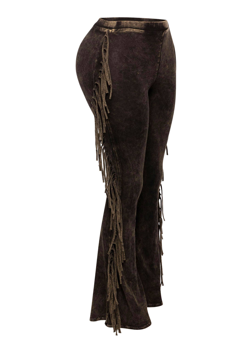 Fringe detailed pants