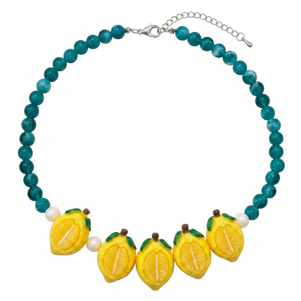 Fruit Statement Beaded Necklace Bracelet