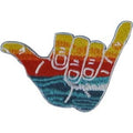 Hang Loose Learn To Surf Embroidered Iron-On/Sew-On Patch