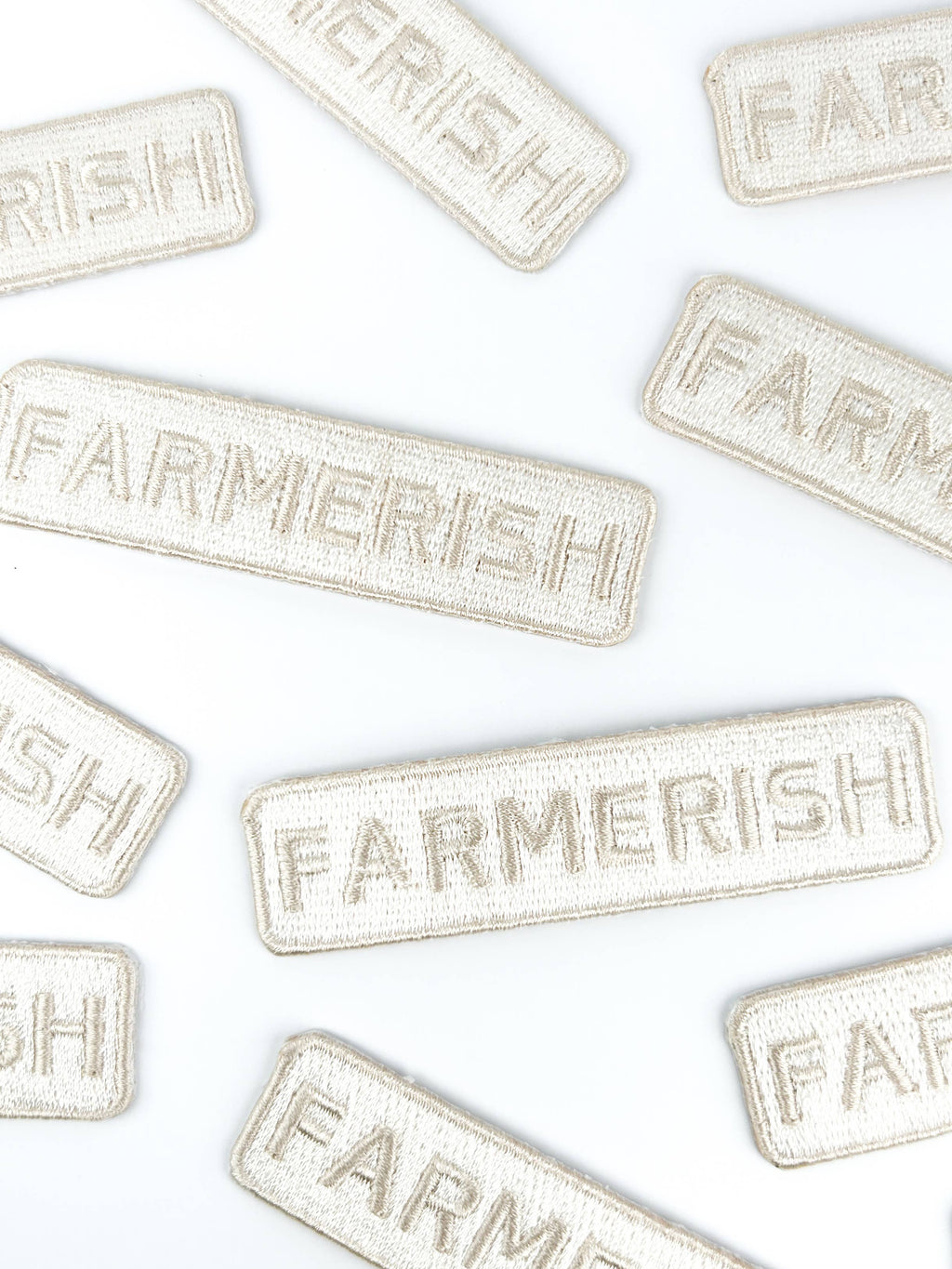 Farmerish Embroidered Iron-On Patch Homesteader Farm Garden