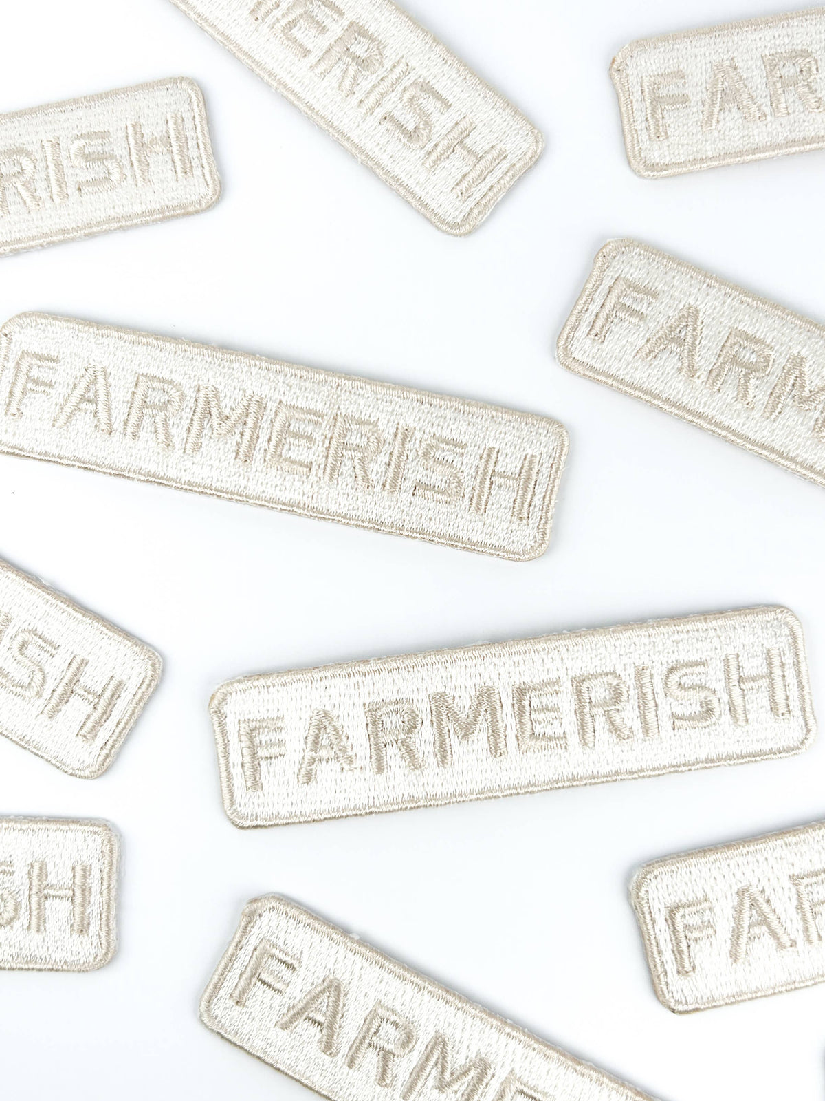 Farmerish Embroidered Iron-On Patch Homesteader Farm Garden