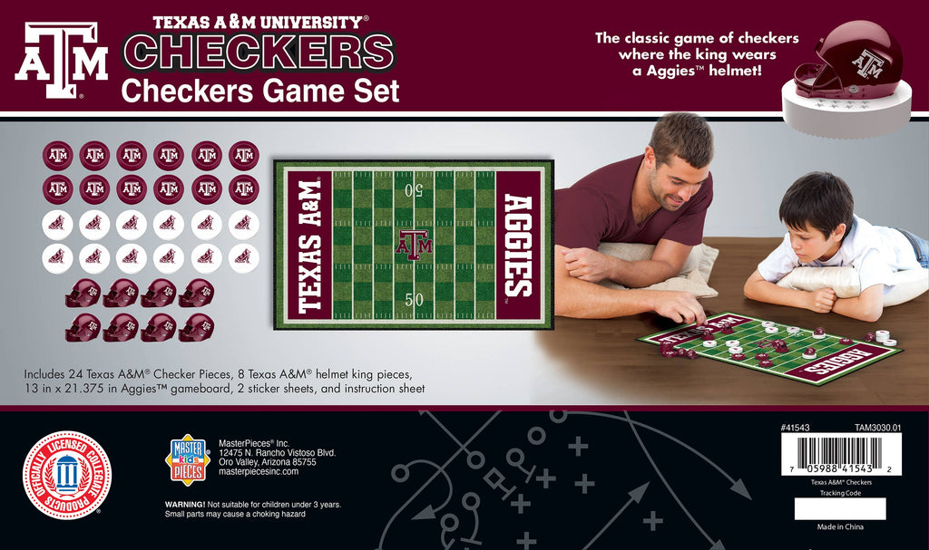 Texas A&M Aggies Checkers Board Game