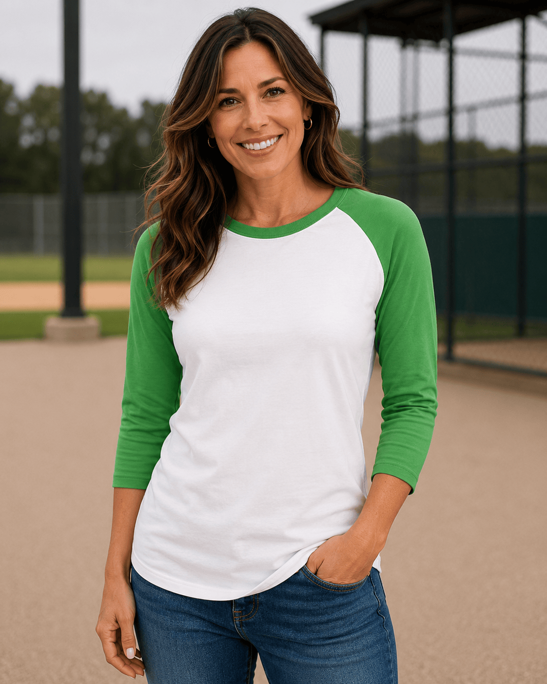 Adult 3/4 Sleeve Raglan Baseball Tee | 35+ Colors