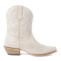 Desert Pearl Ankle Boots in Cream