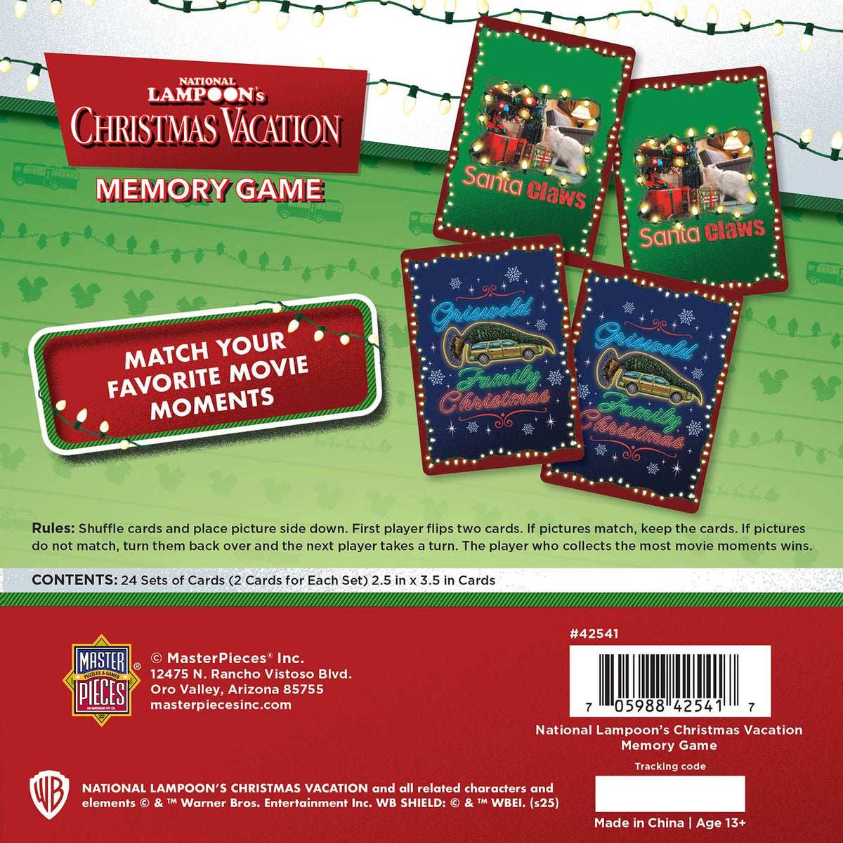 National Lampoon's Christmas Vacation Memory Game