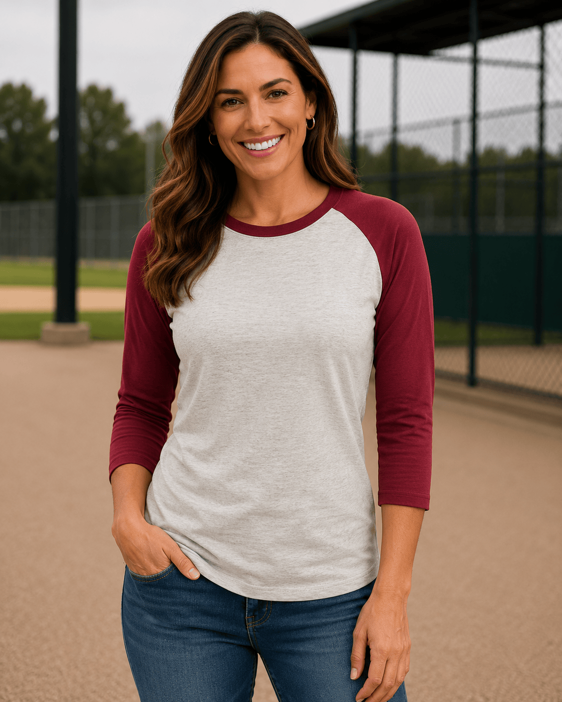 Adult 3/4 Sleeve Raglan Baseball Tee | 35+ Colors