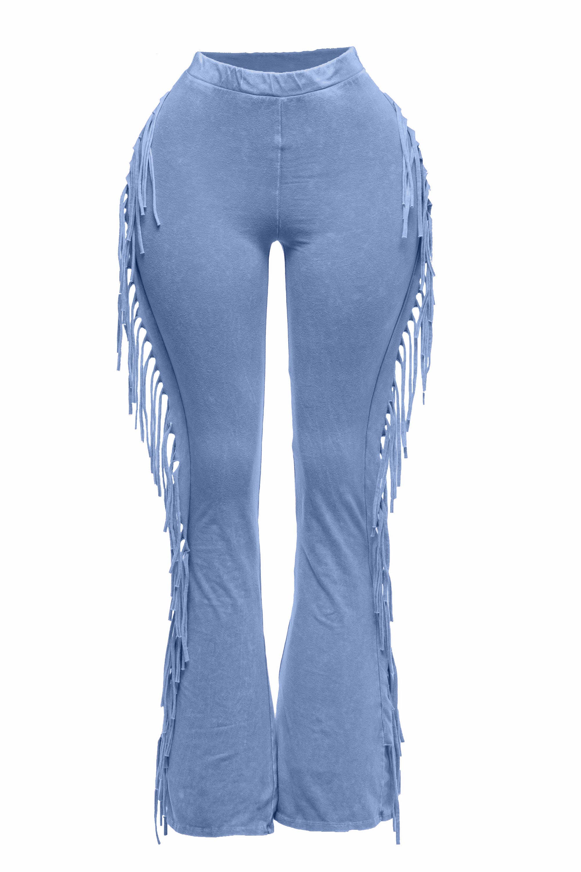 Fringe detailed pants