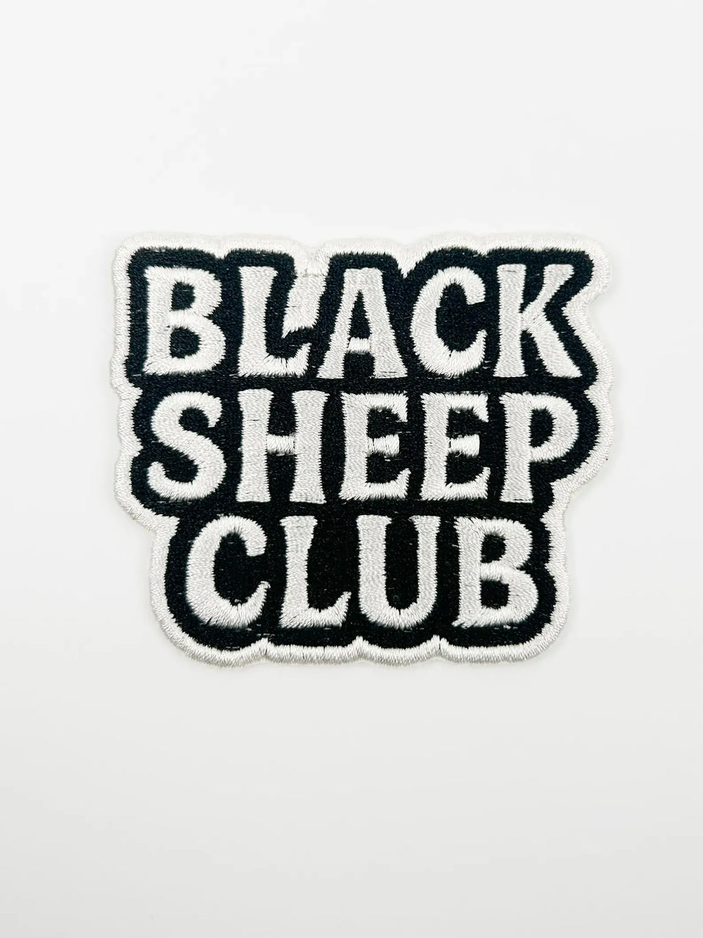 Black Sheep Club – Embroidered Iron On Patch Funny Family