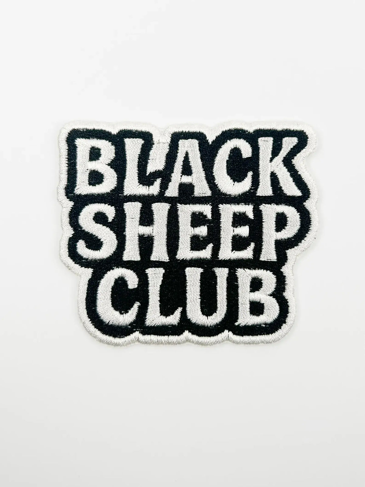 Black Sheep Club – Embroidered Iron On Patch Funny Family