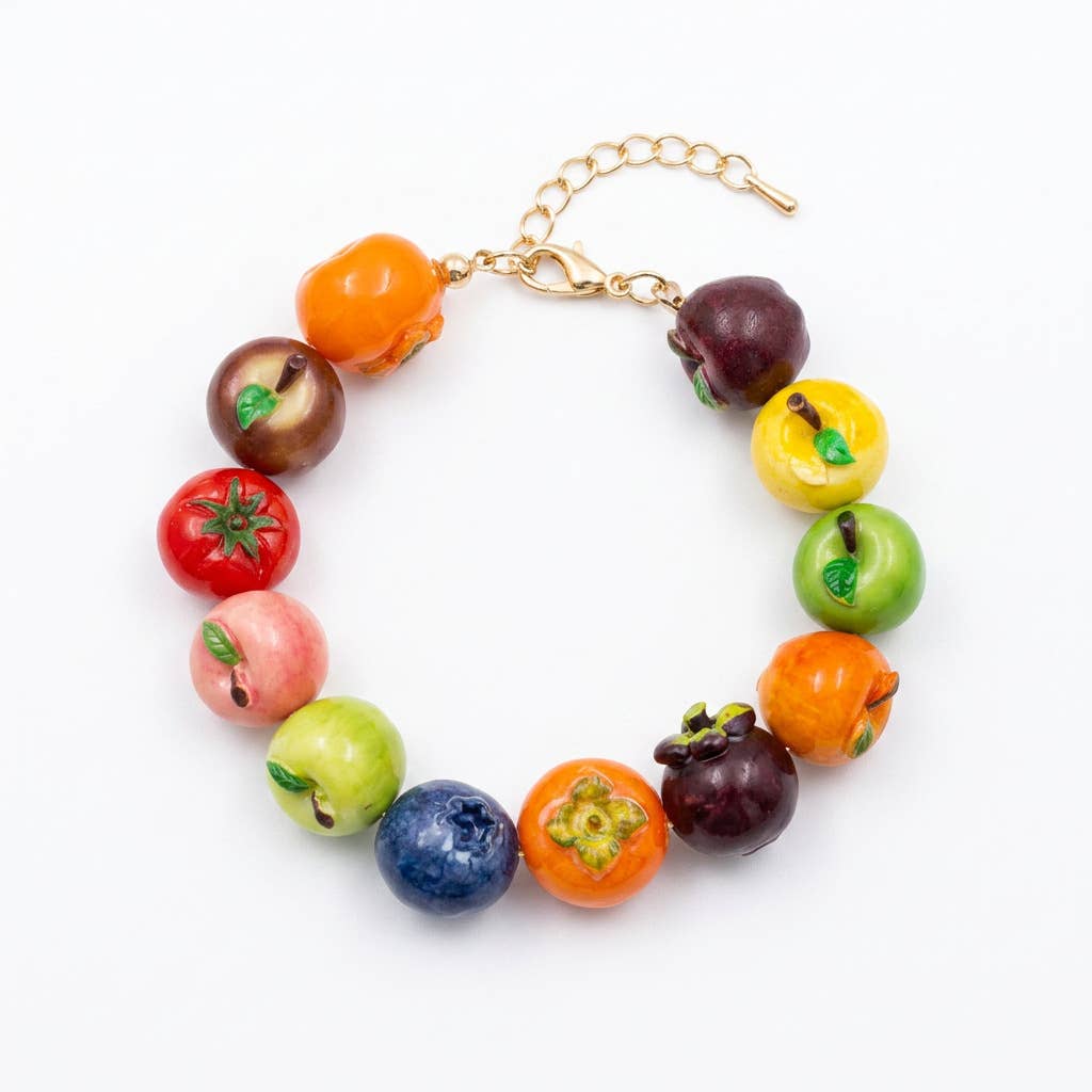 Fruit Statement Beaded Necklace Bracelet