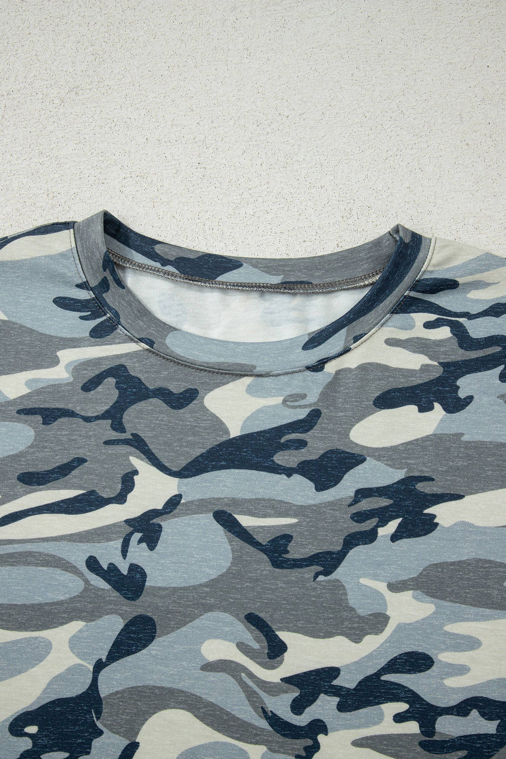 Plus Size Camouflage Print Crew Neck T Shirt (S-4X)