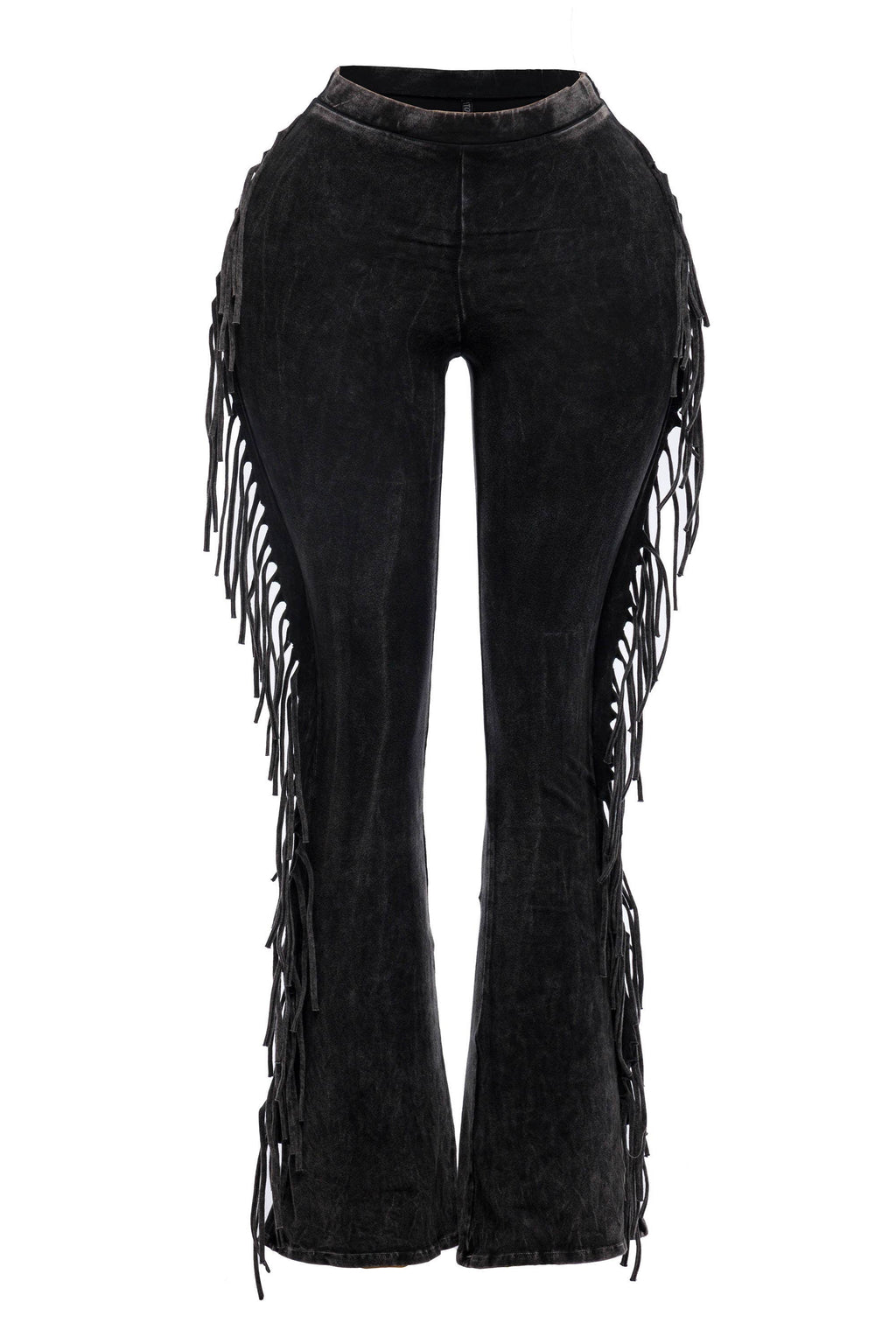 Fringe detailed pants