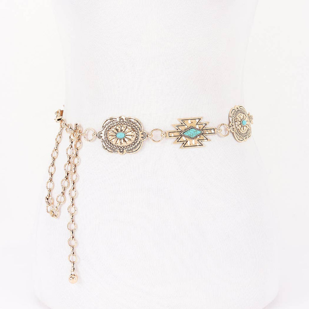 Vintage Metal Chain Belt