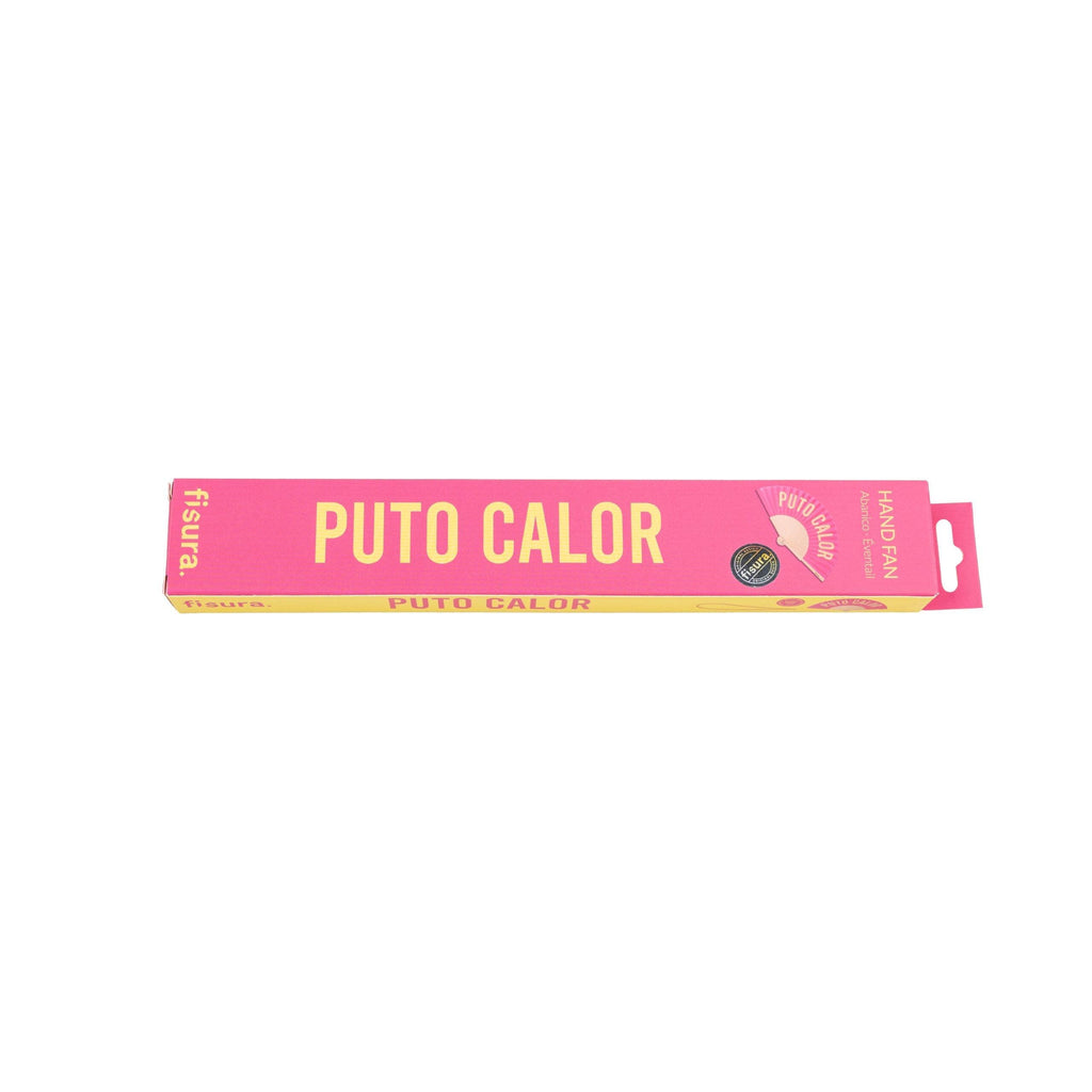 Pink and Yellow “Fucking Heat” Fan