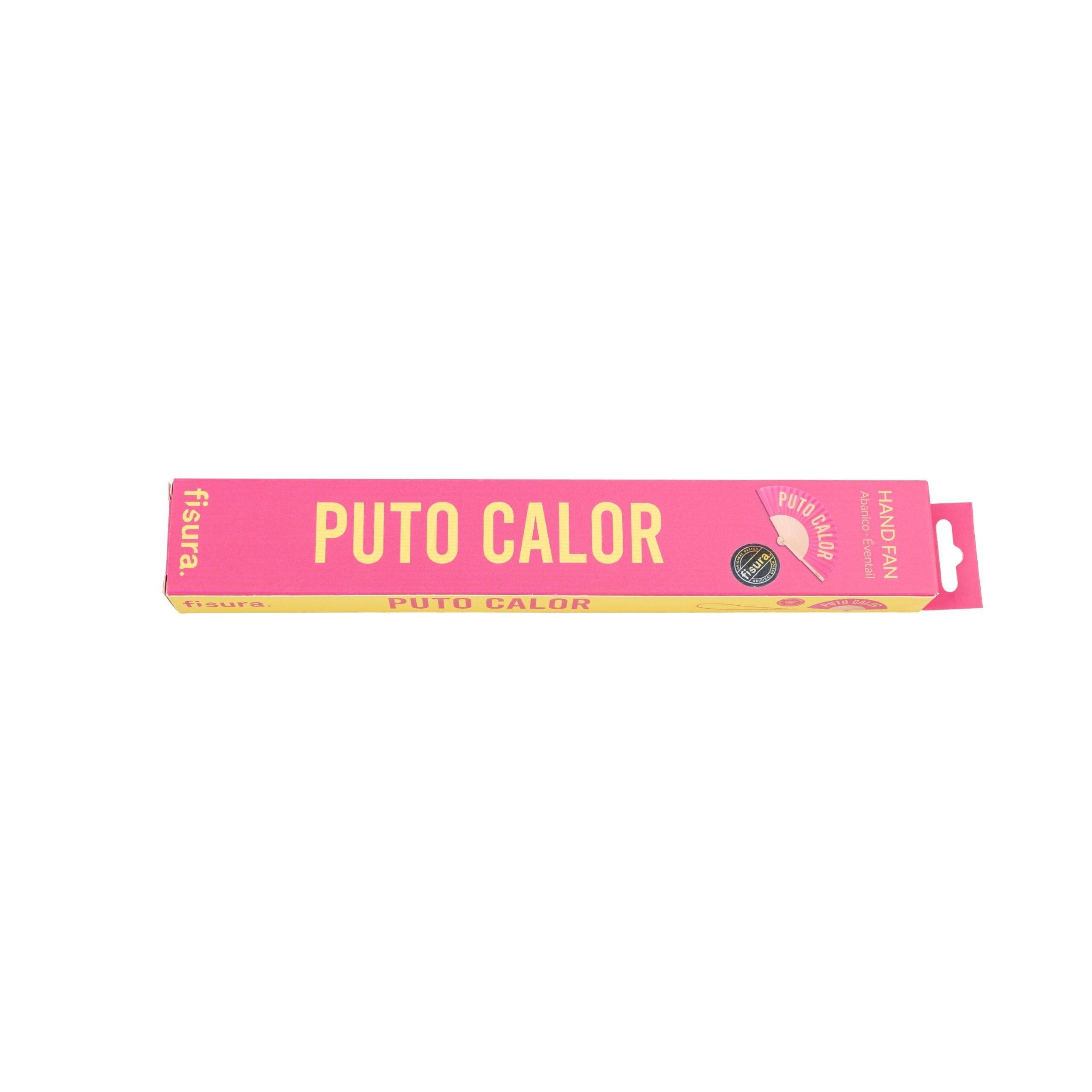 Pink and Yellow “Fucking Heat” Fan