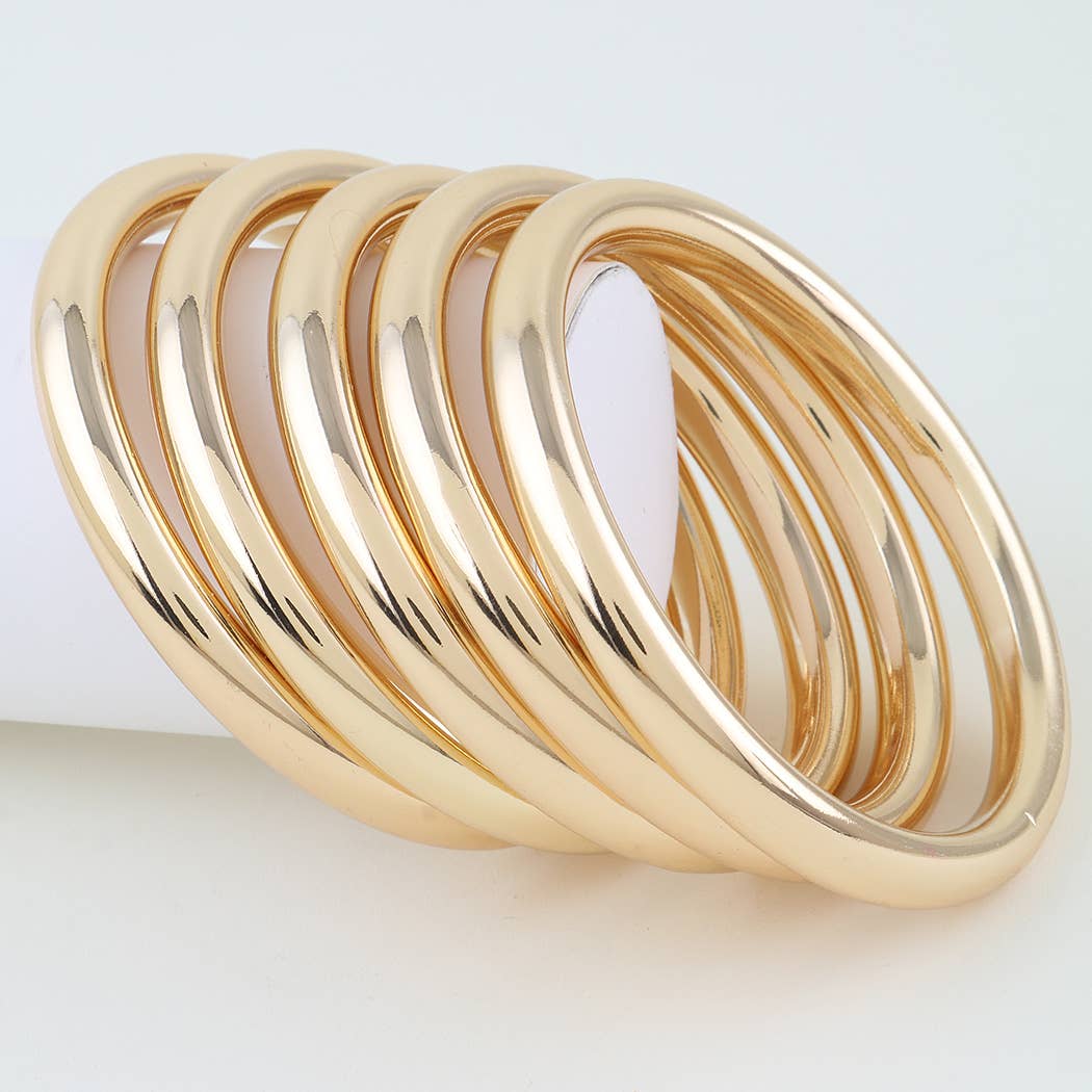 Multi Shiny Bangle Bracelet
