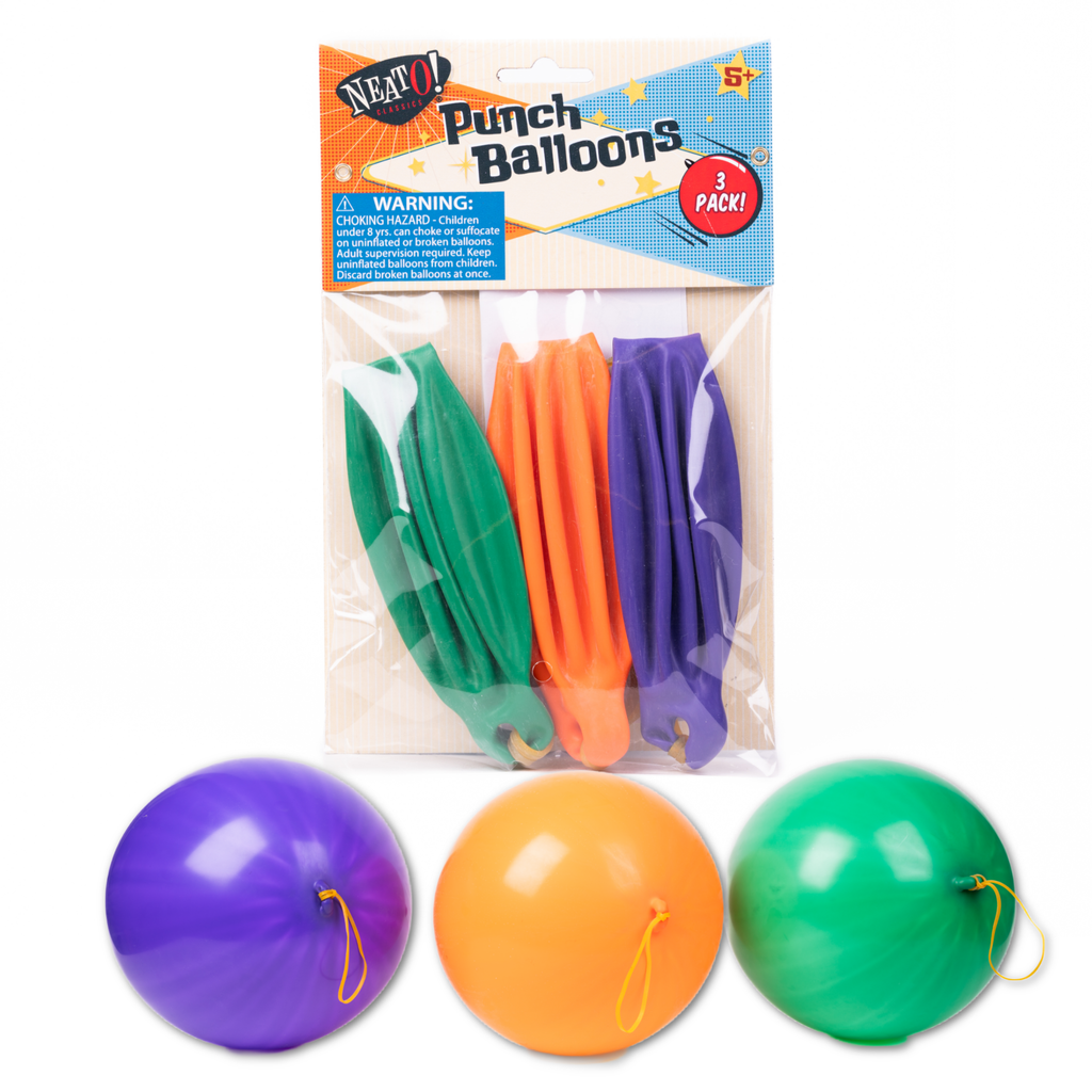 Neato! Punch Balloons- Retro Classic, vintage toys