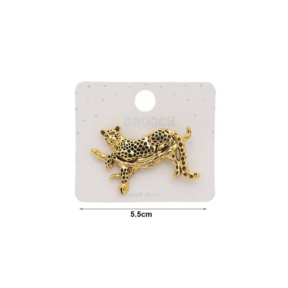 12PCS - Leopard Pin Brooches