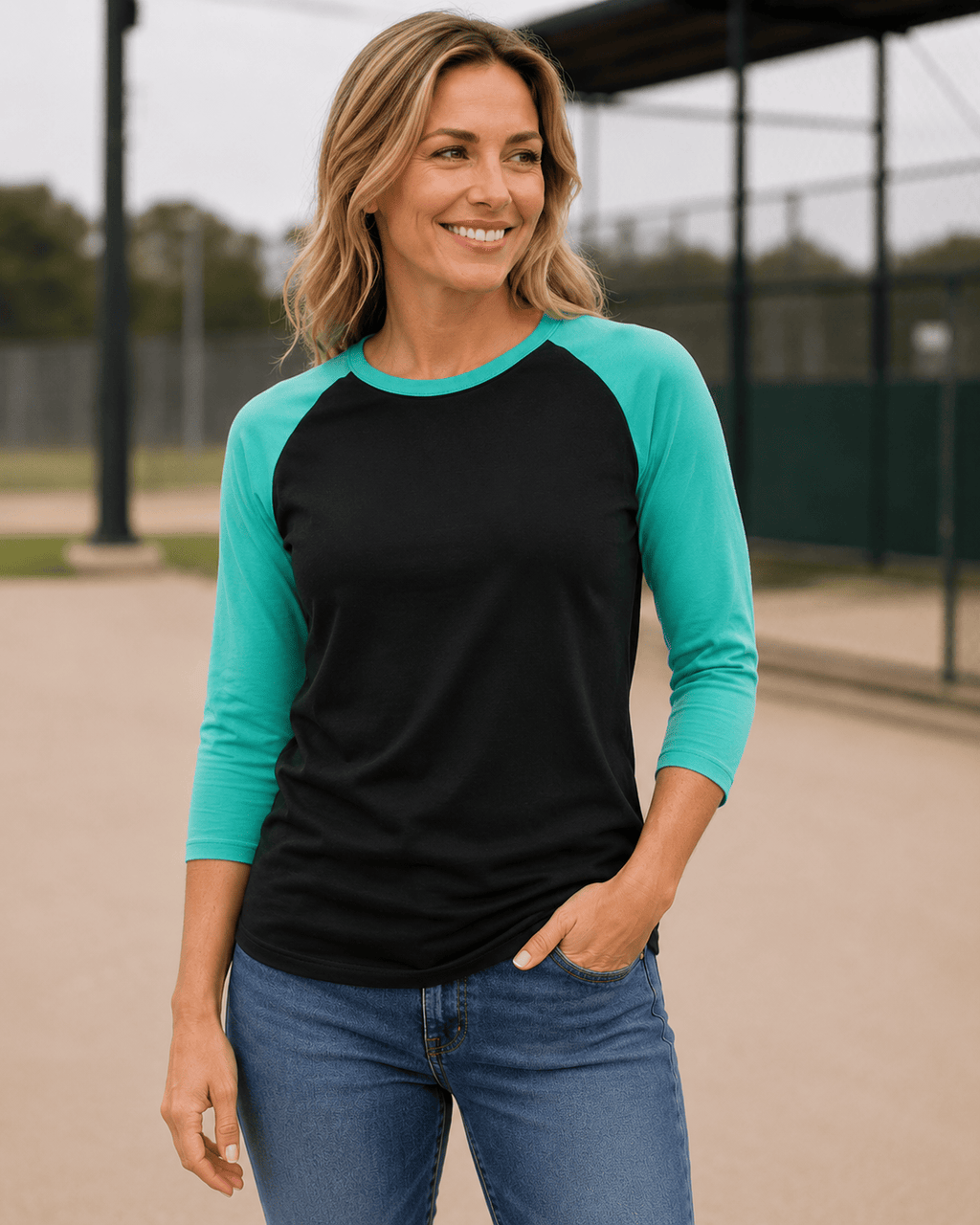 Adult 3/4 Sleeve Raglan Baseball Tee | 35+ Colors