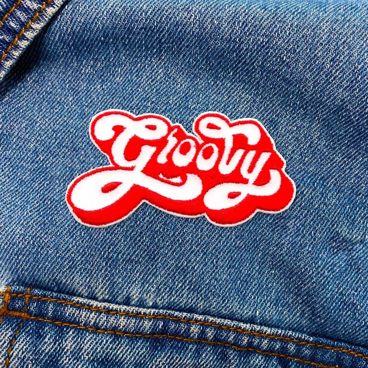 Red Groovy Patch
