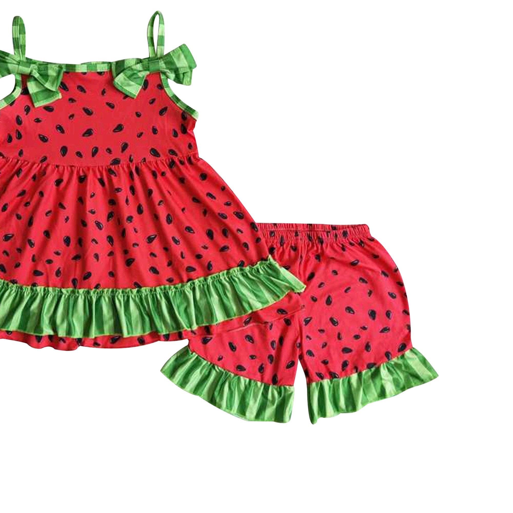 Watermelon seeds shorts sets