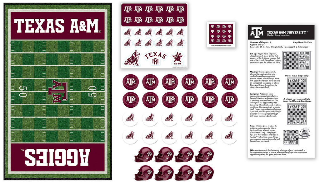 Texas A&M Aggies Checkers Board Game